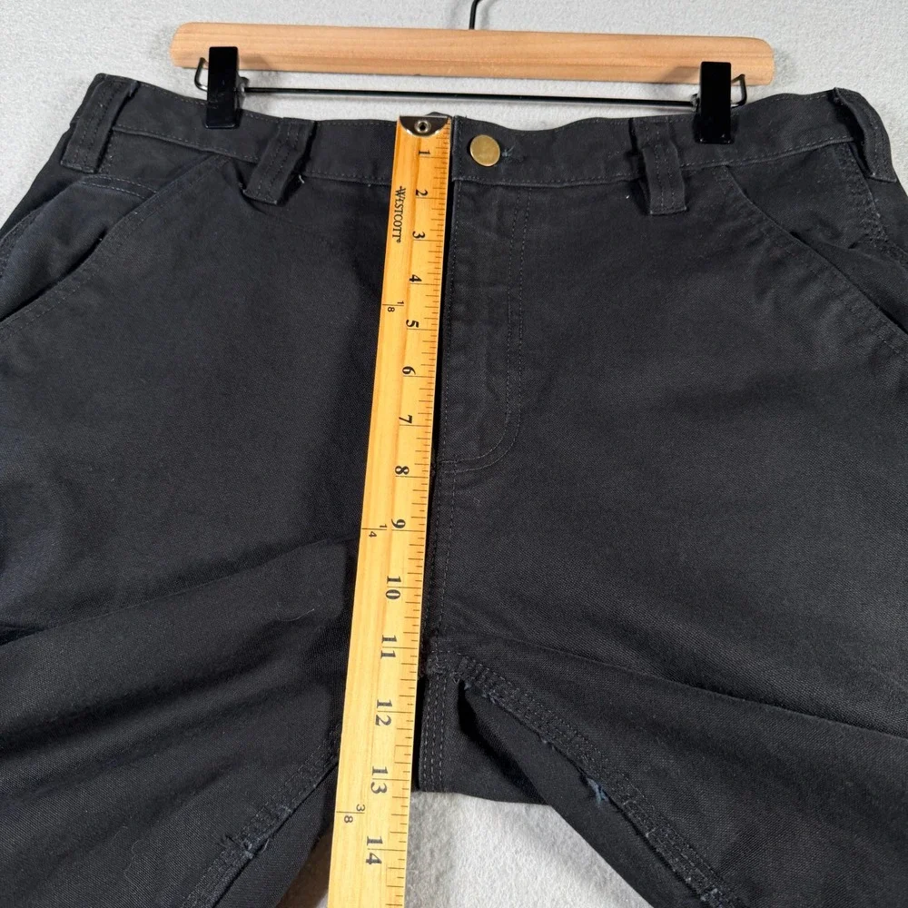 Brahma Mens Carpenter Pants 34x30 Black Soot Utility Workwear Straight Leg